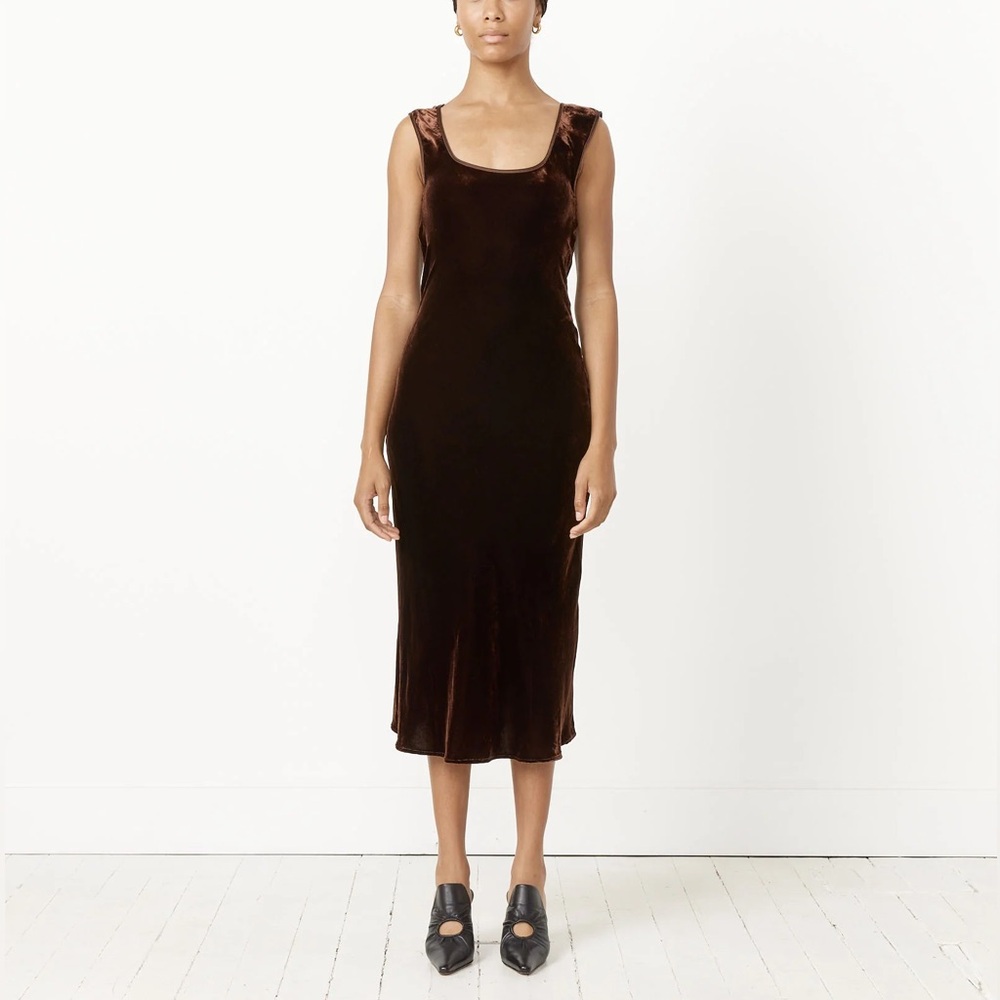 LA PERLA Brown Velvet Dress